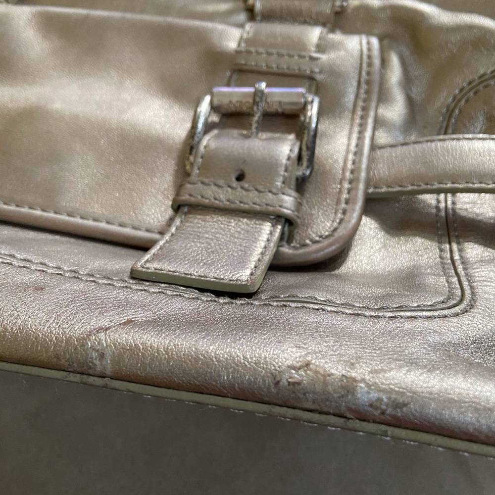 Michael Michael Kors Metallic Gold Leather Bag - Picture 16 of 16